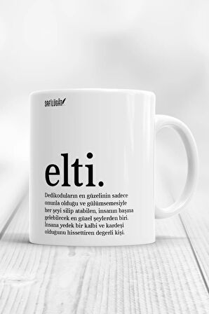 Elti Açıklamalı Baskılı Kupa Bardak