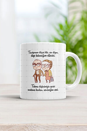 Sevgiliye Özel Sonsuza Kadar Seni Seviyorum Anlamlı Kupa Bardak