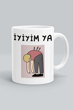 Iyiyim Ya Tasarım Baskılı Seramik Çay Kahve Kupası