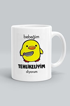 Civciv Baskılı Kupa Bardak