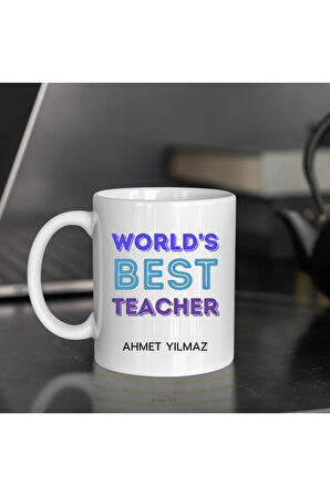 World's Best Teacher Öğretmenler Günü Baskılı Kupa Bardak