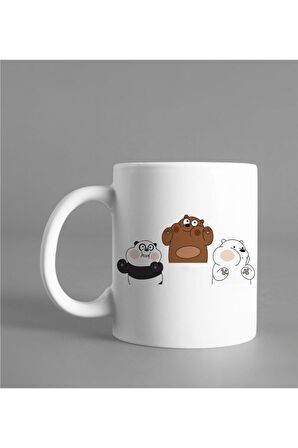 Kafadar Ayılar Baskı Kupa Bardak