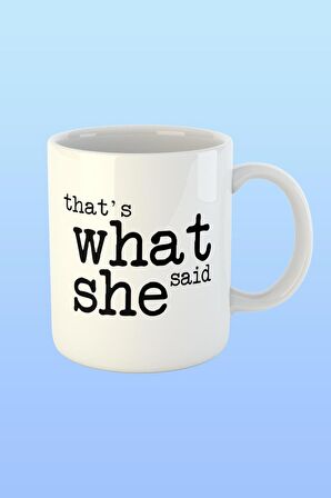 The Office Thats What She Said Temalı Baskılı Kupa Bardak