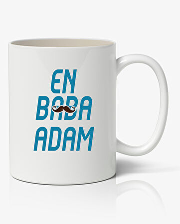 En Baba Adam Babalar Günü Baskılı Kupa Bardak