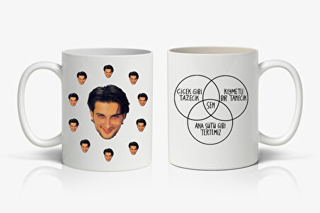 Tarkan Çiçek Gibi Tazecik Kıymet Gibi Tanecik Baskılı Kupa Bardak