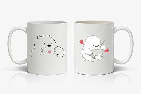 Tatlı Ayı Baskılı Kupa Bardak