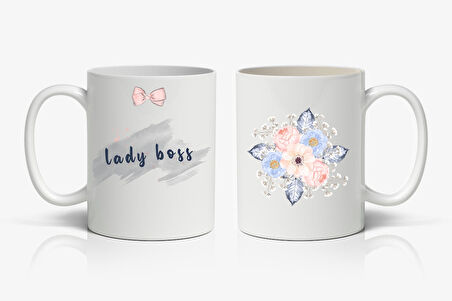 Lady Boss Baskılı Kupa Bardak