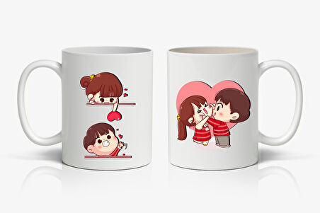 Sevgililer Günü Baskılı Kupa Bardak