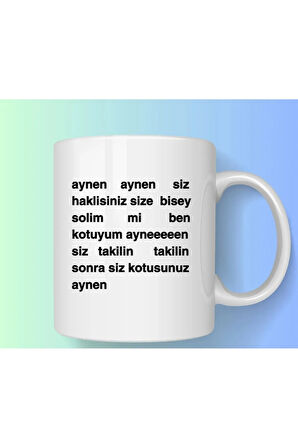 Ben Kötüyüm Aynen Baskılı Kupa Bardak