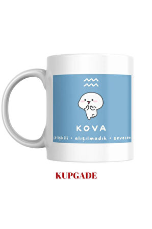 Komik Figüranlı Burç Baskılı Kupa Bardak