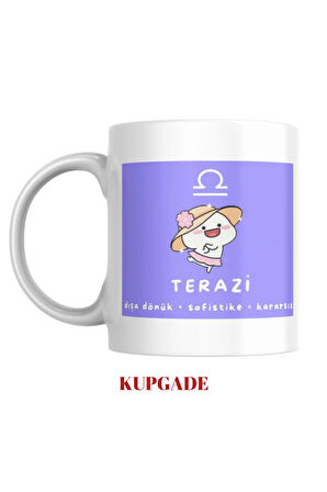 Komik Figüranlı Burç Baskılı Kupa Bardak