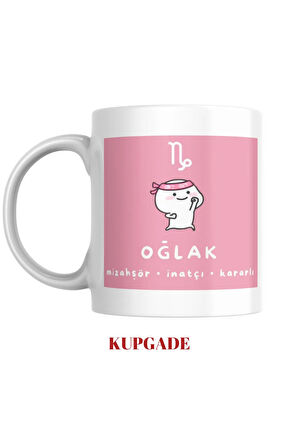 Komik Figüranlı Burç Baskılı Kupa Bardak