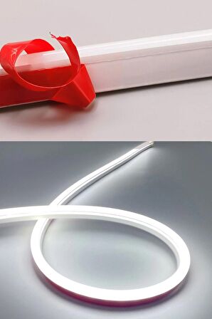 Kaput Ledi Animasyonlu Gündüz Ledi Kaput Arası Şerit Led Silikon 150 Cm Beyaz Renk