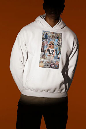 Tasarım 1989 Taylor Swift Baskılı Unisex Oversize Şarkıcı Hoodie