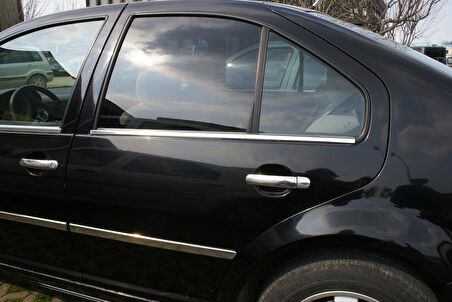 VW Bora Krom Cam Çıtası 4 Parça 1998-2004 Arası