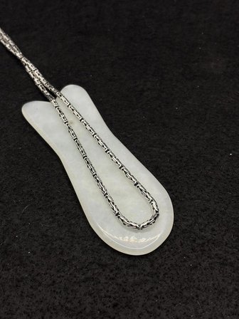 Kral Zincir Kolye , 925 Ayar Gümüş 2.5 MM