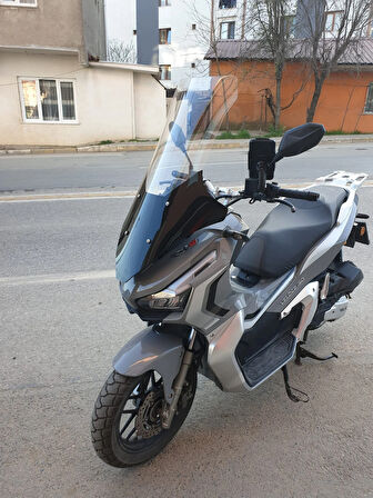 MOTOCAM Kral Arneb 150 Siperlik Ön Cam 2023-2025 Model 78cm şeffaf Renkli 4mm UZUN CAM