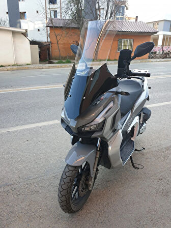 MOTOCAM Kral Arneb 150 Siperlik Ön Cam 2023-2025 Model 78cm şeffaf Renkli 4mm UZUN CAM