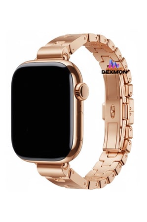 Apple Watch 12 11 10 46mm 9 8 7 6 SE Ultra Uyumlu 42-44-45-49mm Slim Baklalı Paslanmaz Çelik Kordon