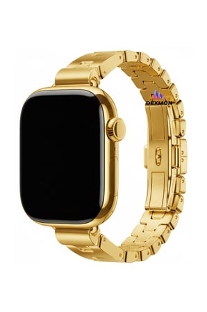 Apple Watch 12-11-10 42mm 6 7 8 9 10 Se Uyumlu 38-40-41mm Slim Baklalı Paslanmaz Çelik Kordon