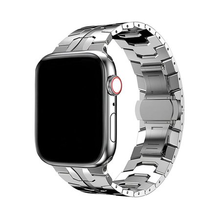 Apple Watch 11 10 9 8 7 6 SE Ultra Uyumlu 42 44 45 46 49mm Titanyum Metal Paslanmaz Çelik Kordon Kayış