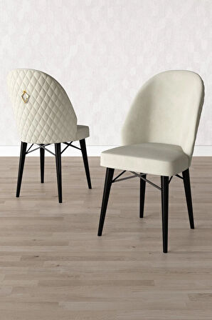 Arya Siyah Mermer Desen 80x132 MDF Açılabilir Mutfak Masası Takımı 6  Sandalye
