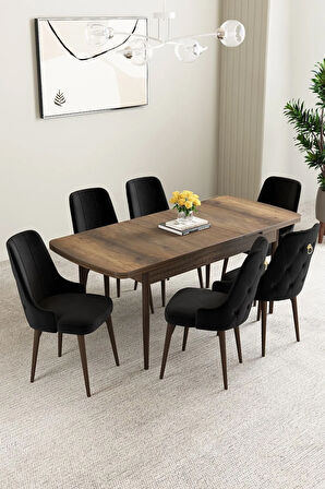 Daisy Barok Desen 80x132 Açılabilir MDF Mutfak Masa Takımı 4 Sandalye