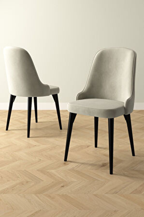 Ikon Siyah Mermer 80x132 Açılabilir Mdf Masa Yemek Odası Takımı, Mutfak Takımı 6 Adet Sandalye