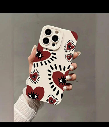 14 Promax Telefon Kılıfı KREM/KIRMIZI
