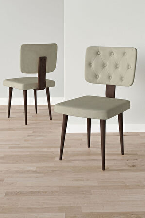 Lars Barok 80x132 Açılabilir Mdf Masa Yemek Odası Takımı,Mutfak Takımı 4 Adet Sandalye