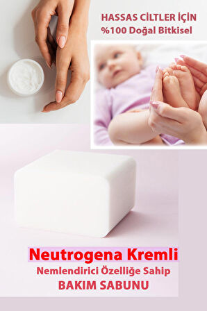 Kremli sabun/Neutrogena Nemlendiricili bakım Sabunu (Bebek bakım sabunu)