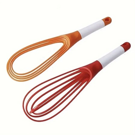 Silikon Saplı 2 İşlevli Çırpıcı (Balon Düz)