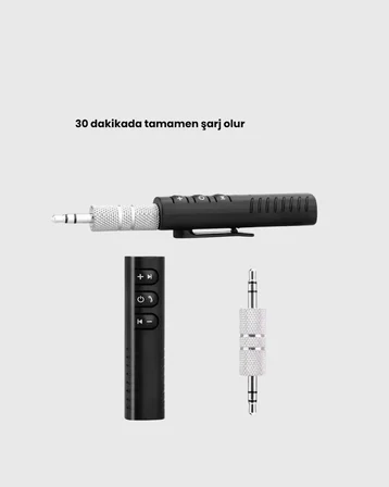 Mini Bluetooth Ses Adaptörü – Hoparlör, Araç Radyosu Kulaklık İçin