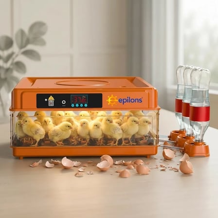 Tam Otomatik Kuluçka Makinesi 130 Yumurta Kapasiteli - Akıllı Isı Nem Kontrollü, Ayarlanabilir Viyol