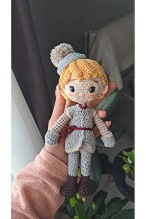 Amigurumi Frozen / Anna - Kristoff Örgü Oyuncak Bebek