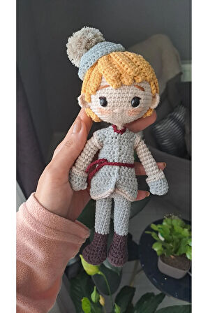 Amigurumi Frozen / Anna - Kristoff Örgü Oyuncak Bebek