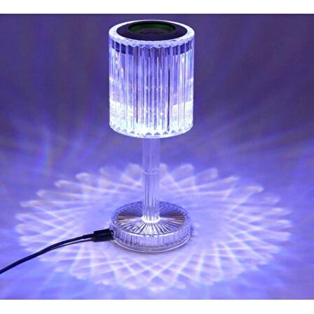 LED Bluetooth Kristal Masa Lambası - Müzikli, Uzaktan Kumandalı, Işık Şovlu Dekoratif Lamba