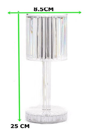LED Bluetooth Kristal Masa Lambası - Müzikli, Uzaktan Kumandalı, Işık Şovlu Dekoratif Lamba