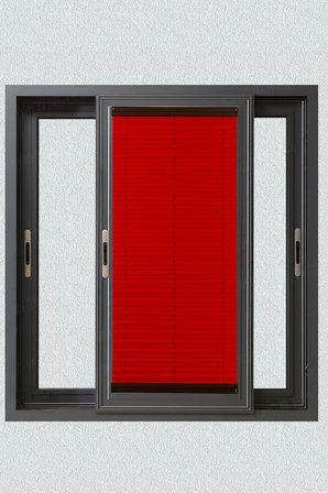 Toz Tutmaz Kırmızı Plise Perde Antibakteriyel - Cam Balkon & PVC Pencere Plise Perde Modelleri