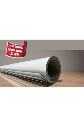 100 x 140 Cm lüks çeyiz paket Ambalaj Kağıdı önü beyaz arkası gri 20 Adet