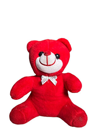  Peluş Ayıcık 25 cm Kırmızı