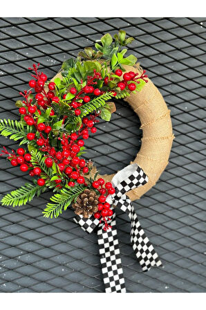 Kırmızı Kokinalı Kapı Süsü