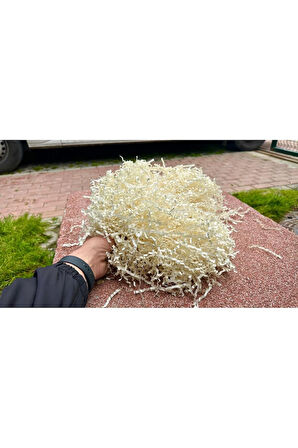 Ekru Kırpık Kağıt 100 Gr | Z Zigzag Kutu İçi Dolgu ve Süsleme Kağıdı | Hediye Kutusu İçin