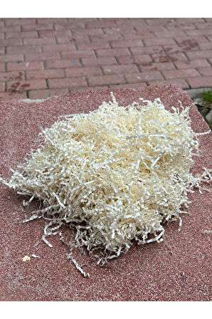 Krem Kırpık Kağıt 500 Gr | Z Zigzag Kutu Dolgu ve Süsleme Kağıdı | Hediye Kutusu İçin Uygun