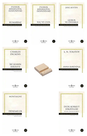 Kumarbaz Suç ve Ceza Gurur ve Önyargı İki Şehrin Hikayesi 7li Set + Telefon Standı