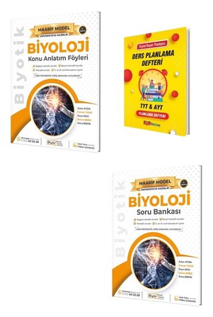 TYT 2028 Maarif Biyoloji Konu Anlatımı ve Soru Bankası Seti+ Planlama Defteri