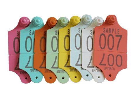 50 Adet Büyükbaş Kulak Küpesi Standart Boy