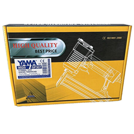 YAMA YAT-9025-GF307 Havalı U Zımba Tabancası 12-25 mm