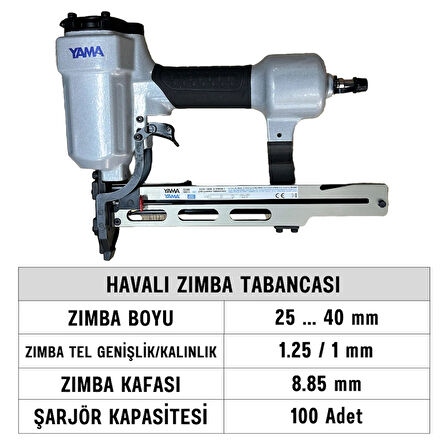 YAMA YAT-9240 Havalı Zımba Tabancası 25-40 mm