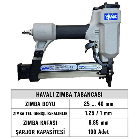 YAMA YAT-9240B Havalı Zımba Tabancası 25-40 mm